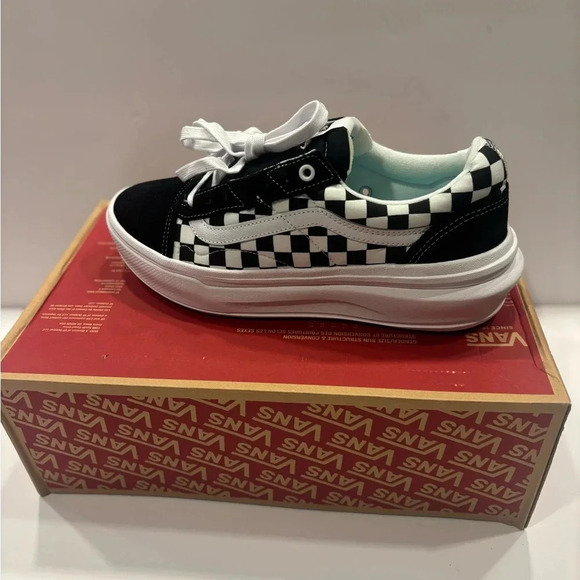 Vans OLD SKOOL OVERT COMFYCUSH Checkerboard Unisex Men’s Size 10 NWT - Picture 2 of 10